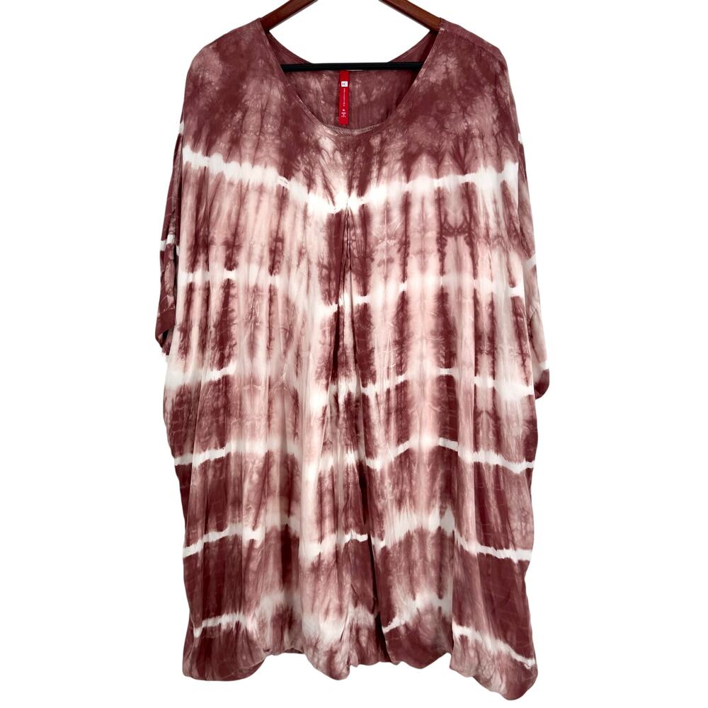 IC by Connie K XL Tie Dye Wearable Art to Wear Artsy Unique Abstract Dress